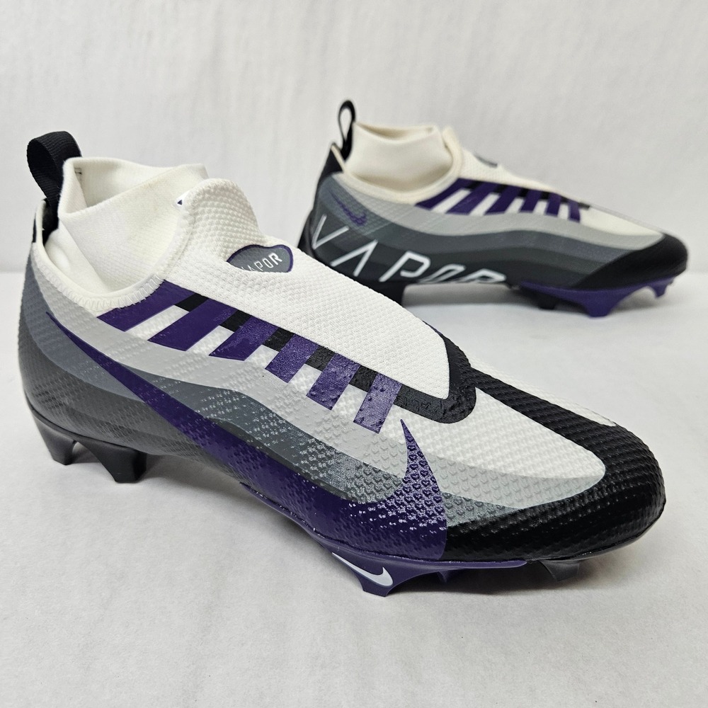 Nike Vapor Edge Pro 360 TB Football Cleats DV0778-006 Purple Black Mens Size 8